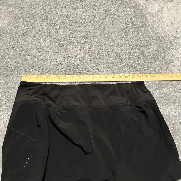 Athleta Skort Skirt Womens XL Run With It 14” Black Shorts Lined - Picture 8 of 9